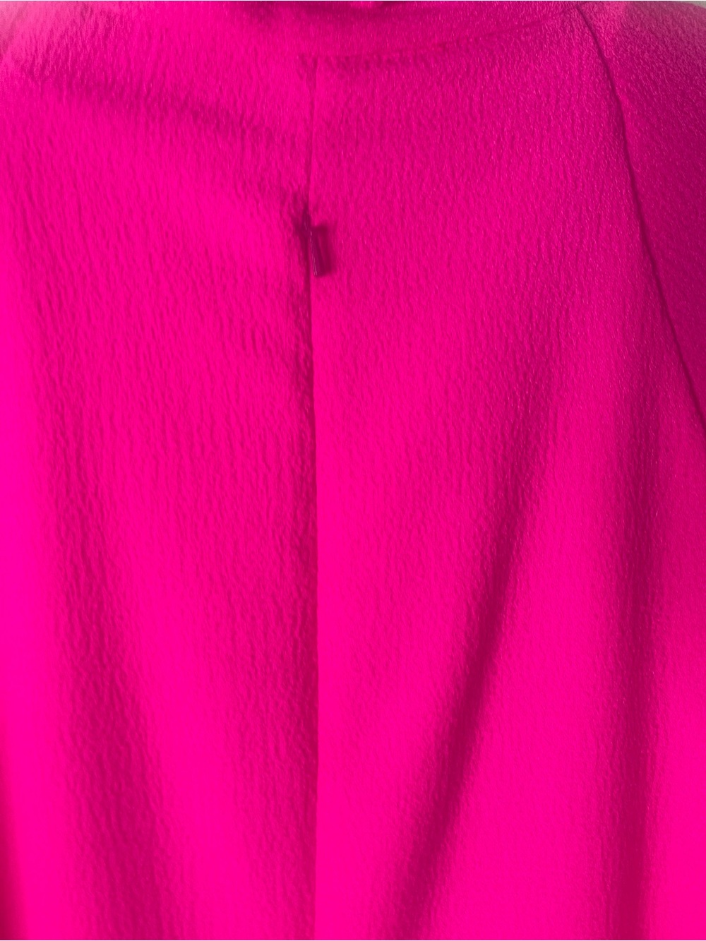 Black Halo ✨ Coralia A-line Dress| Prominent Tie-neck Detail| Vibrant Pink - Picture 8 of 14